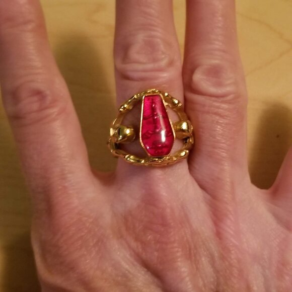 Creepy coffin and skull ring, pair, NWOT - Picture 2 of 10